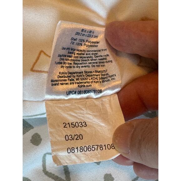 Kohl's Floral Comforter Set - Cream, Pink, and Yellow - Picture 6 of 6